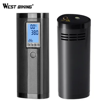 

WEST BIKING 3 In 1 Multifunction Electric Air Pump Mini Portable USB Charging LED MTB Bike Light Auto Air Car Inflatable Pump