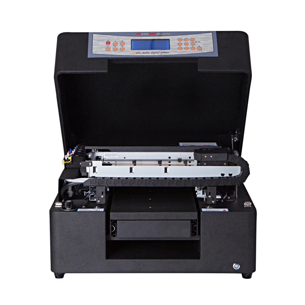 A4 size desktop direct uv printer machine for printing on plastic metal glass wood phone case pen