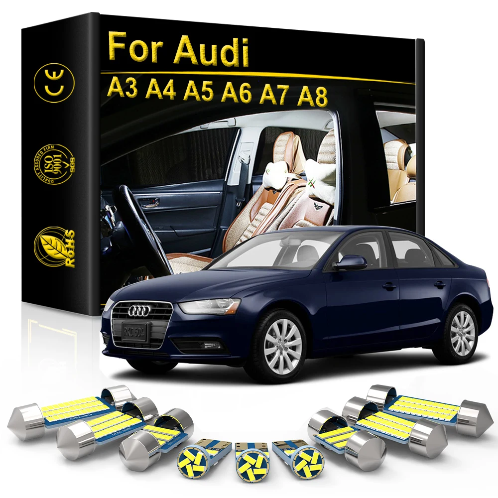 Interior LED Light For Audi A3 8L 8V 8P A4 B5 B6 B7 B8 A5 8T A6 C5 C6 C7 A7 A8 D2 D3 1996 1998 2003 2007 2008 2017 2021 Canbus | Автомобили