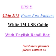 10Pcs/lot Original 8ic 1M/3FT 2m/6FT E75 Chip USB Data Cable Charger For 5 5S 6 6s 7 7plus 8 8plus X With New Retail box