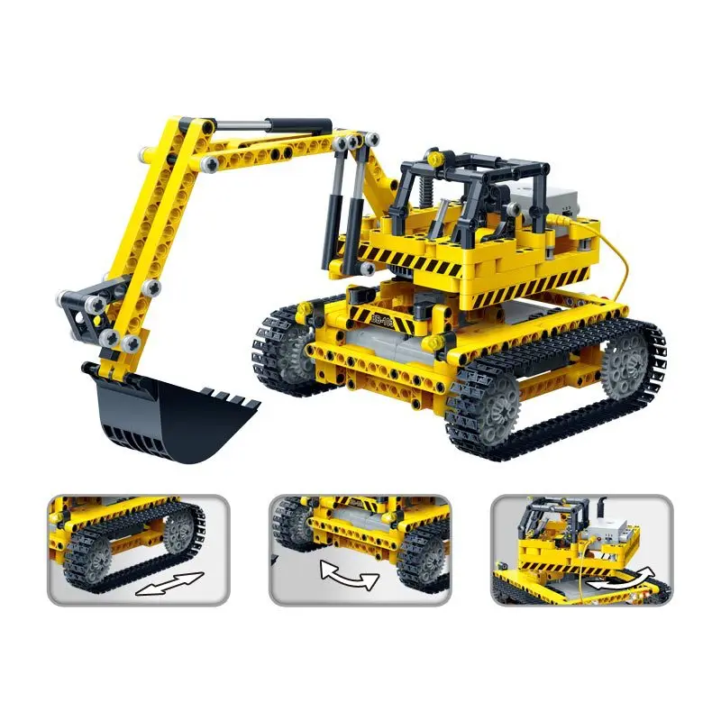 

BanBao Remote Control Engineering Vehicle Building Blocks Excavator 6911 Boy Children Young STUDENT'S Assembled Toys 7-10-12-Yea