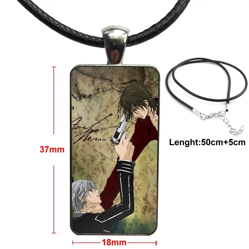 Для мужчин женщин аниме рыцарь, вампир модное ожерелье ручной работы Прямоугольник Ожерелье-чокер ювелирные изделия мульти дизайн - Окраска металла: as picture