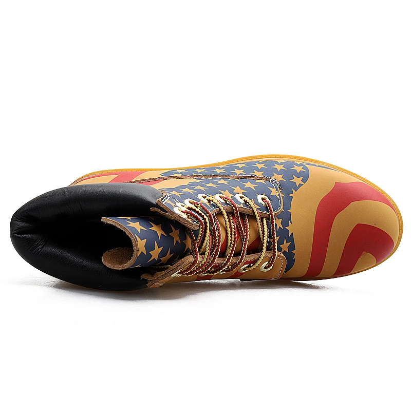 Мужские зимние ботинки из натуральной кожи модные кожаные рабочие Рабочая обувь