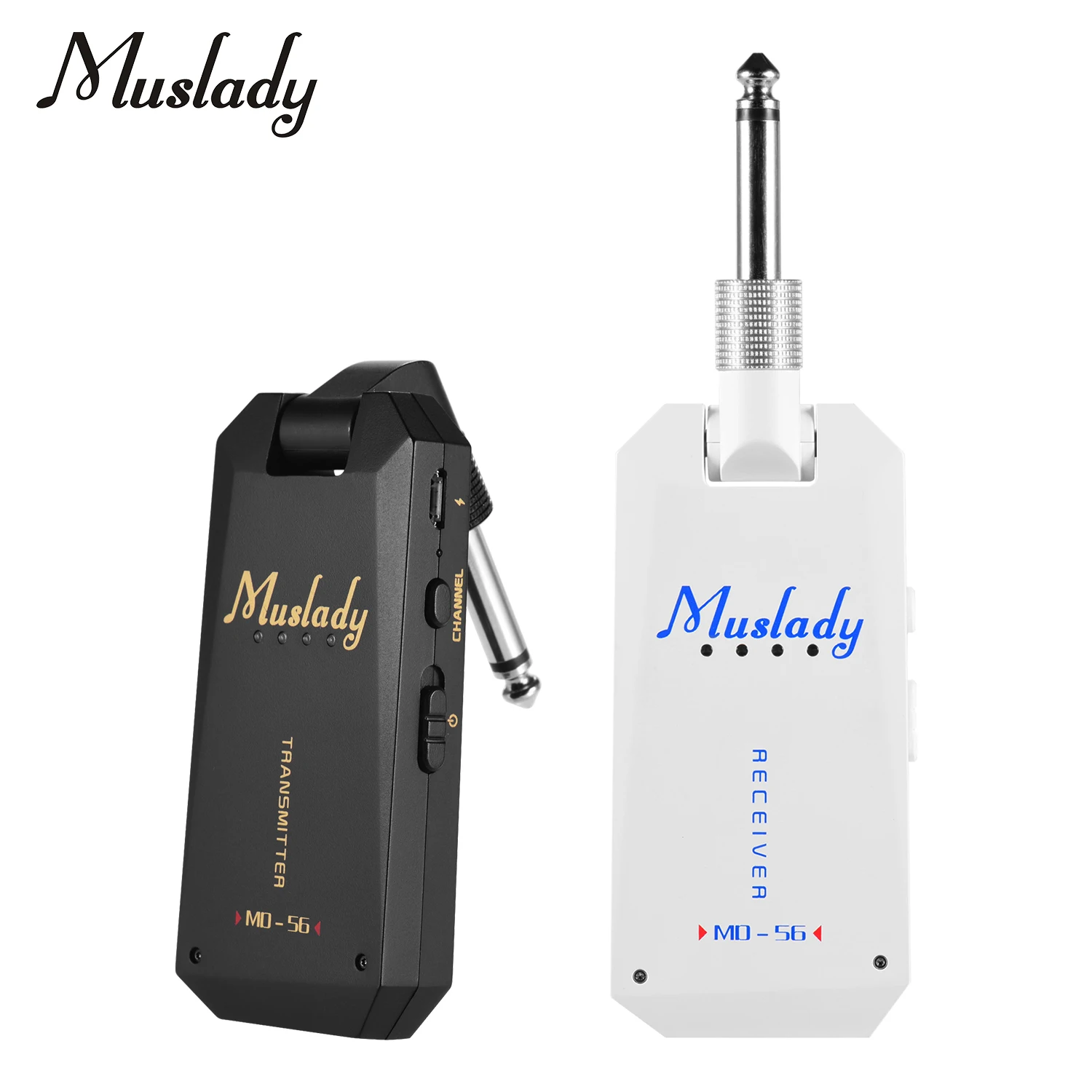 

Muslady MD-5G Wireless 5.8G Guitar System Audio Transmitter Receiver ISM Band for Electric Bass Guitars Amplifier Accessories