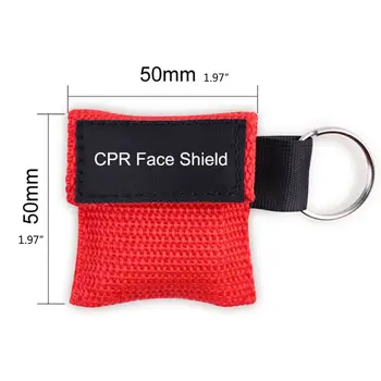 

15Pieces CPR Key Chain Emergency CPR Face Shields for First Aid or AED Training
