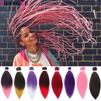 

SHANGKE 26 Inches EZ Pre Stretched Braiding Hair Synthetic Braid Hair Ombre Corchet Jumbo Braid Extension Kanekalon Hair