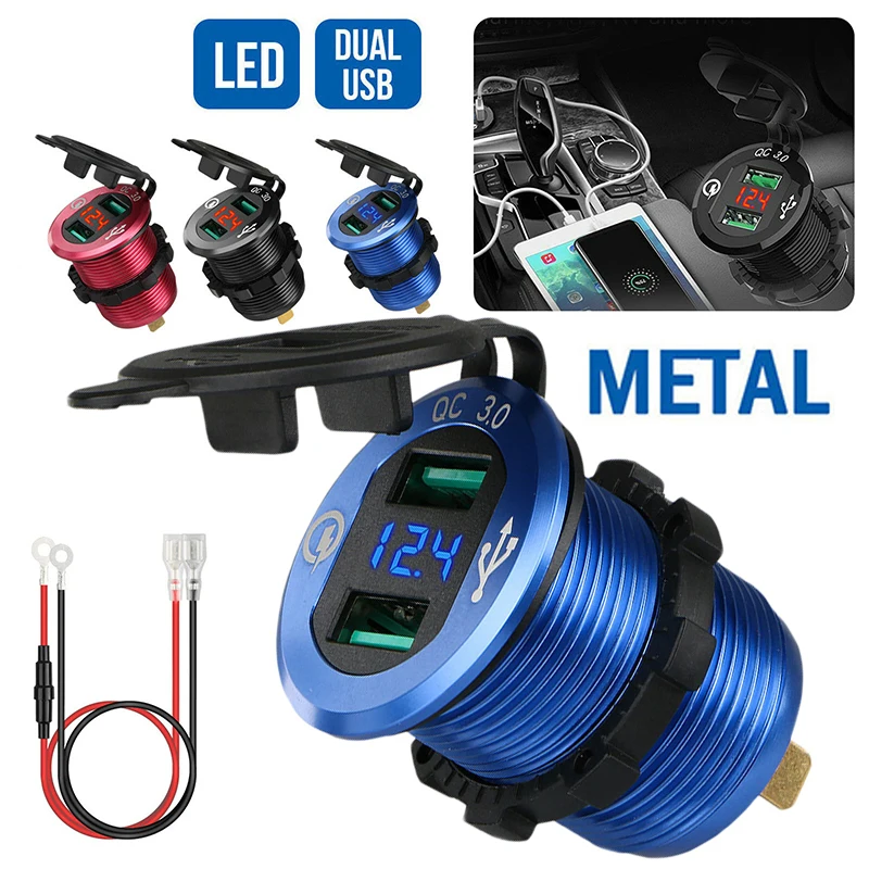 12V~ автомобильный прикуриватель с двумя usb-разъемами, зарядное устройство, розетка-разделитель, адаптер питания
