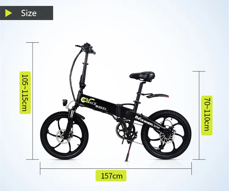 Sale Europe Stock 20 Inch Electric Bike Magnesium Alloy Wheel 48v 10ah 350w Folding Electric Bike 7 Speed Gears 20" Folding Ebike 26