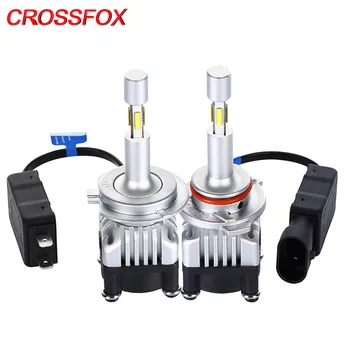 

CROSSFOX Car Headlight H4 LED H7 6000K H1 H8 H9 H11 LED 9005 9006 HB3 HB4 9012 12V 24V Light Bulb Auto Lamp Automobile Headlamp