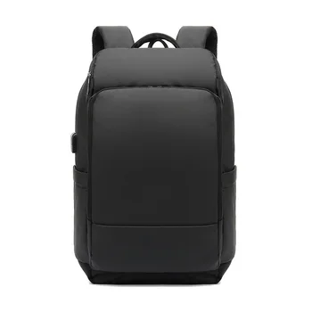 

2PCS / LOT New Large Capacity Business Laptop Backpack college Schoolbag Travel Bag USB Charging Male Backpack Mochilas