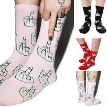 

Men Women Unisex Comfortable Soft Cotton Fuck-Off Funny Casual Sports Skateboard Socks Gift