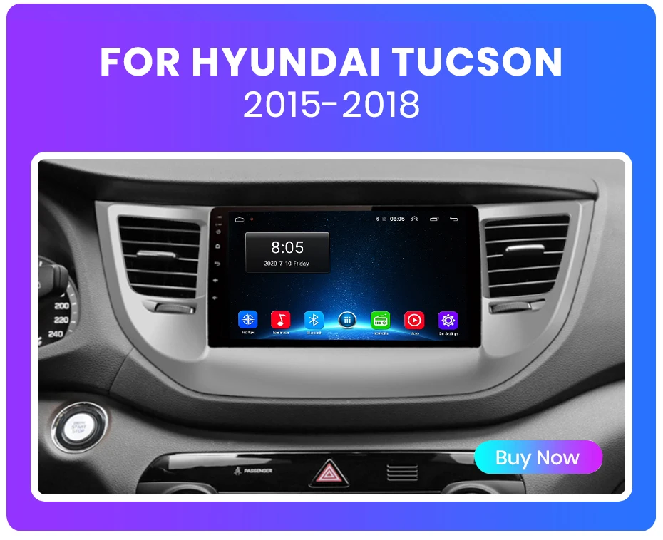 Junsun V1 AI Stimme Drahtlose CarPlay Android Auto Radio für Hyundai ix35 1 2 Tucson 2 LM 2009-2015 4G Auto Multimedia GPS 2din – Detail 3