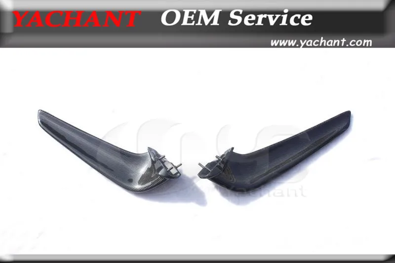 

Car Styling Carbon Fiber Wing Flaps Fit For 2010-2014 Ferrari F458 Italia Coupe & Spider D Style Front Bumper Wing Flaps