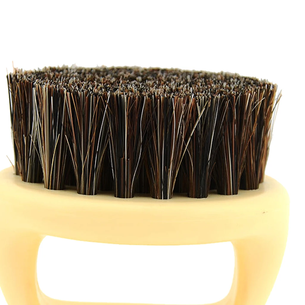 Beard Brush With Nylon Bristle For Men's Mustache Styling and Shaping