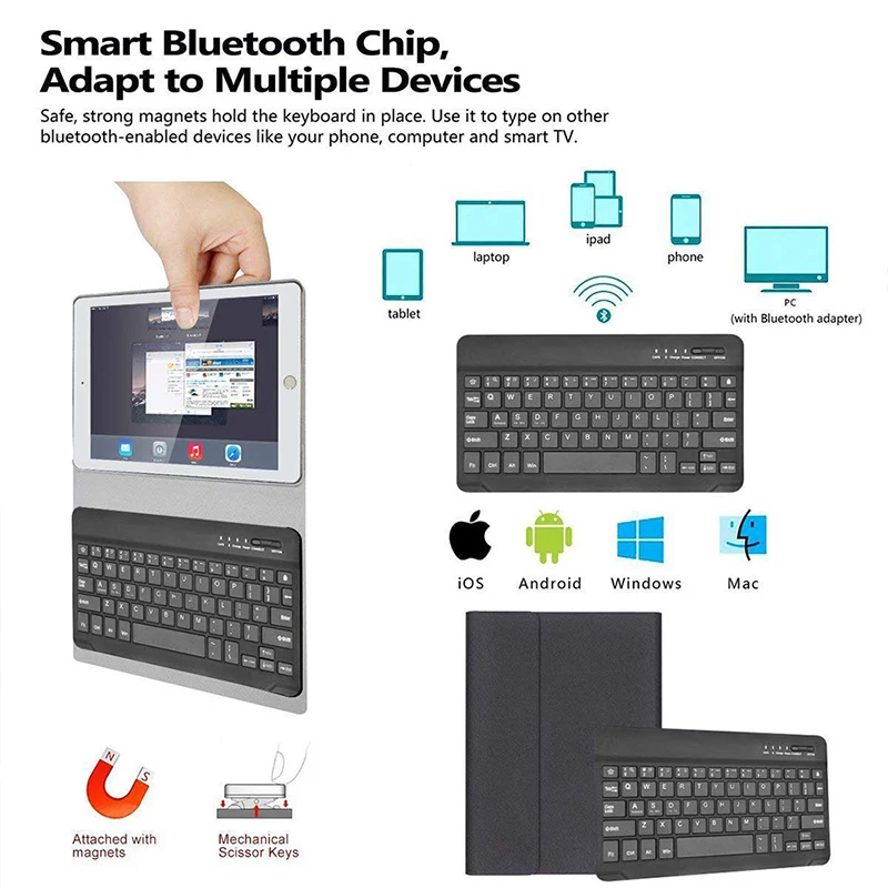 Bluetooth клавиатура чехол для huawei Mediapad T5 10 10,1 AGS2-L09 AGS2-W09 AGS2-L03 Чехол клавиатура для huawei T5 10 кожаный чехол