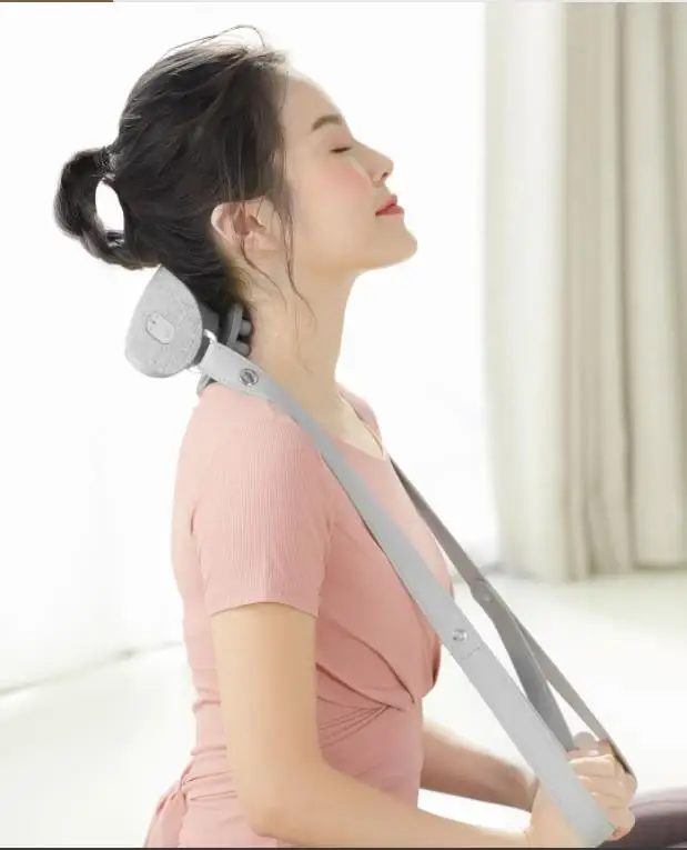 Xiaomi mijia массажный инструмент для разминания шеи Теплый физиотерапия беспроводной портативный три режима массажа умный массажный инструмент