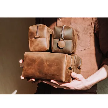 

Personalized leather Dopp Kit Man toiletry bag Gift for man Personalize Dopp Kit Leather toiletry bag man Groomsmen gift bag