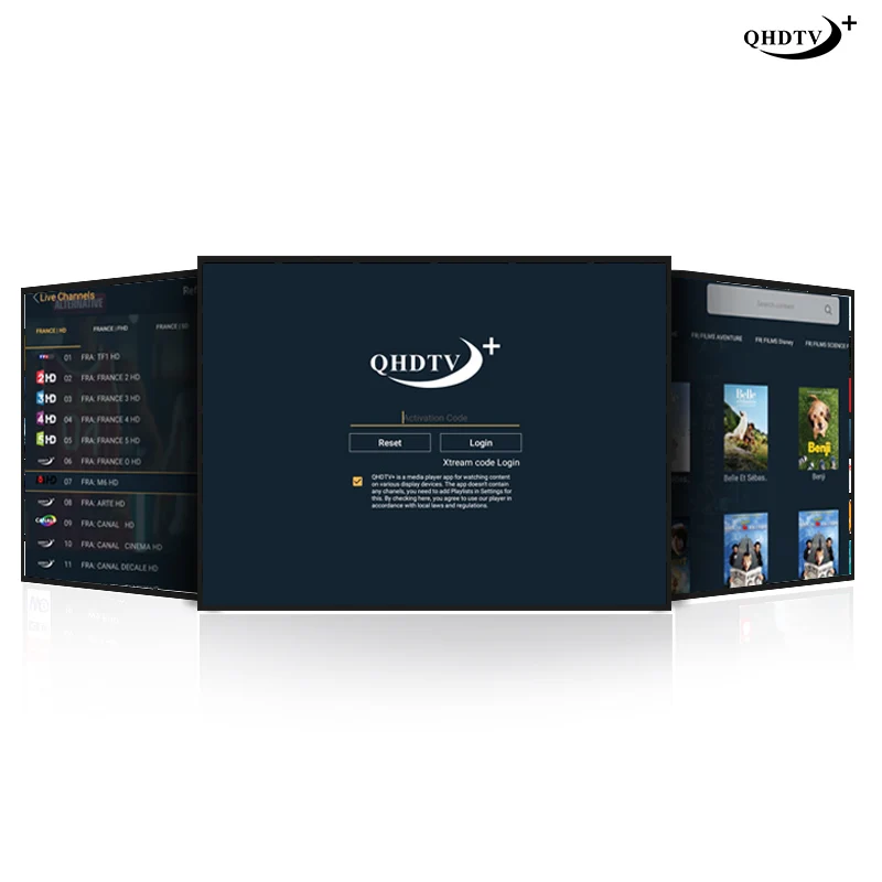 Android tv Box QHD tv+ подписка IP tv код Португалия Швеция голландский Италия Испания Франция Бельгия Голландский 1 год IP tv для M3U Smart tv