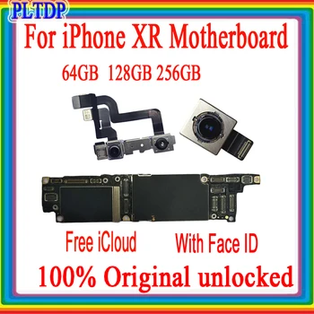 

For iphone XR motherboard with/without face ID unlocked logic board XR 100% original board 64GB/128GB/256GB