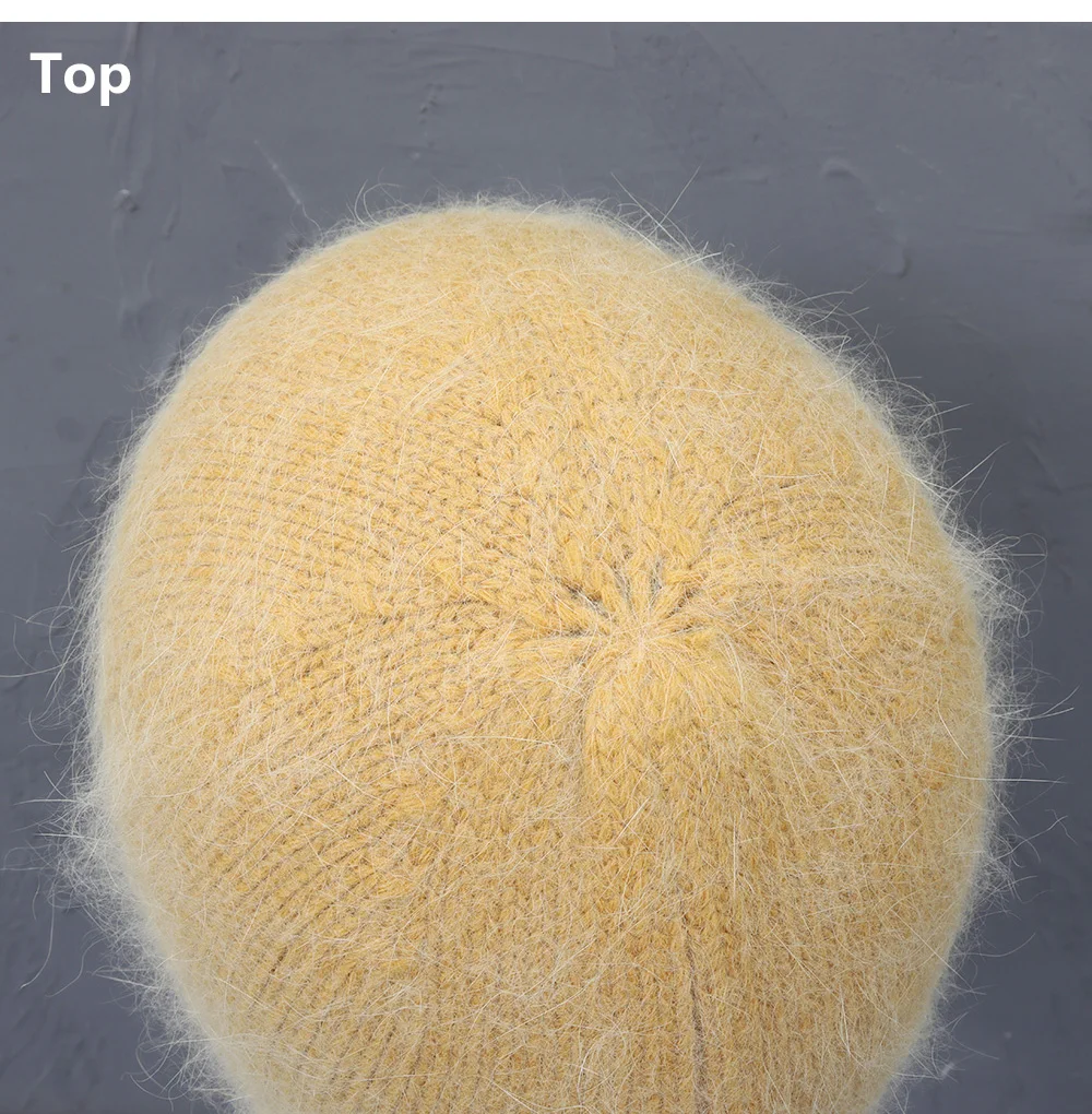 2026 Neue Hasenfell-Mode Winter- und Herbst-Damenmütze, Neuerscheinung, Beliebte Damen-Beanie-Mütze, Hochwertige Modische Strickmützen – Detail 10