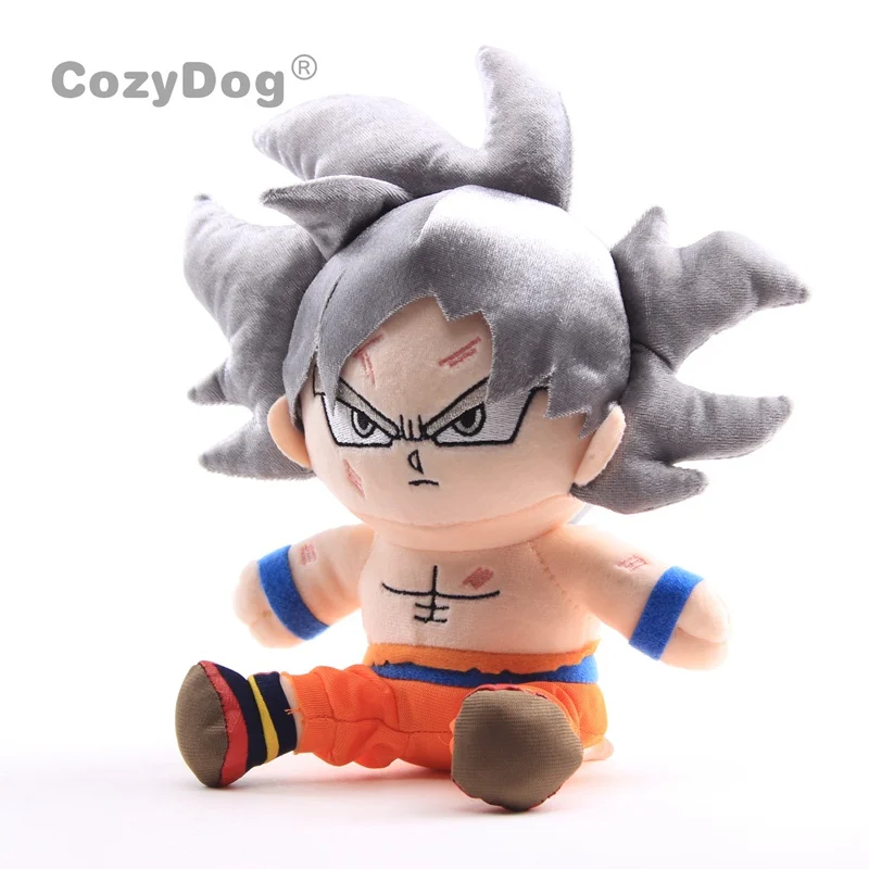 Dragon Ball Z плюшевые Фигурки игрушки Супер Saiyan Goku серебряные волосы мягкие игрушки куклы " 20 см детский подарок
