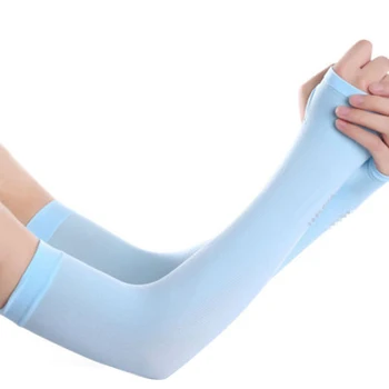 

2Pcs Arm Sleeves Warmers Seamless UV Sun Protection Anti- Mosquito Cooling Hand Cover For Cycling Baseball Driving Fishing Sport
