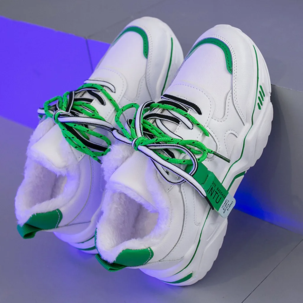 Женские массивные кроссовки на платформе 5 см; повседневная обувь из ...