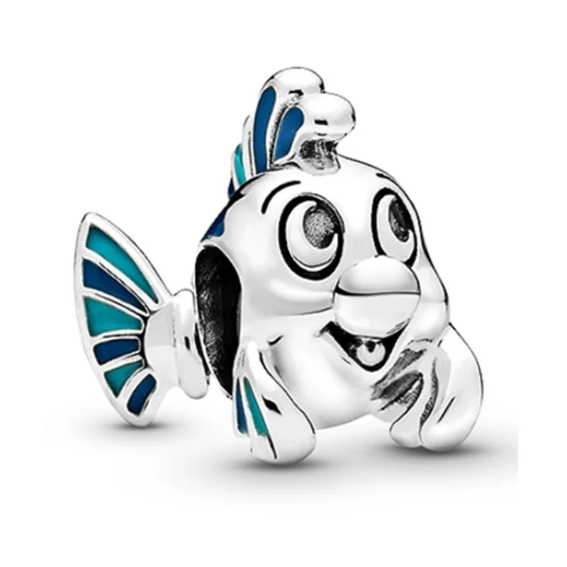 P544 Подходит для оригинальных браслетов Pandora, Женские Ювелирные изделия, сделай сам, гриб, ежик, летающий дракон, Бабочка, листья, очаровательные бусины - Цвет: P544