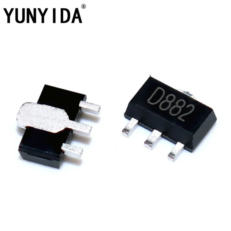 20PCS SOT-89 ( 10PCS 2SD882 D882 +10PCS 2SB772 B772 ) SOT-89