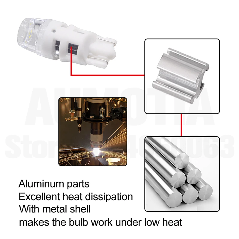 500x T10 светодиодный 194 W5W 3 светодиодный 501 2835 SMD авто отложным воротником сбоку номерной знак светильник лампа габаритного огня AC/DC 12V