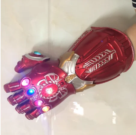 kids led gloves Железный человек, светодиодный шлем, маска, маска для косплея, светодиодный, маска для Хэллоуина - Цвет: kids led gloves