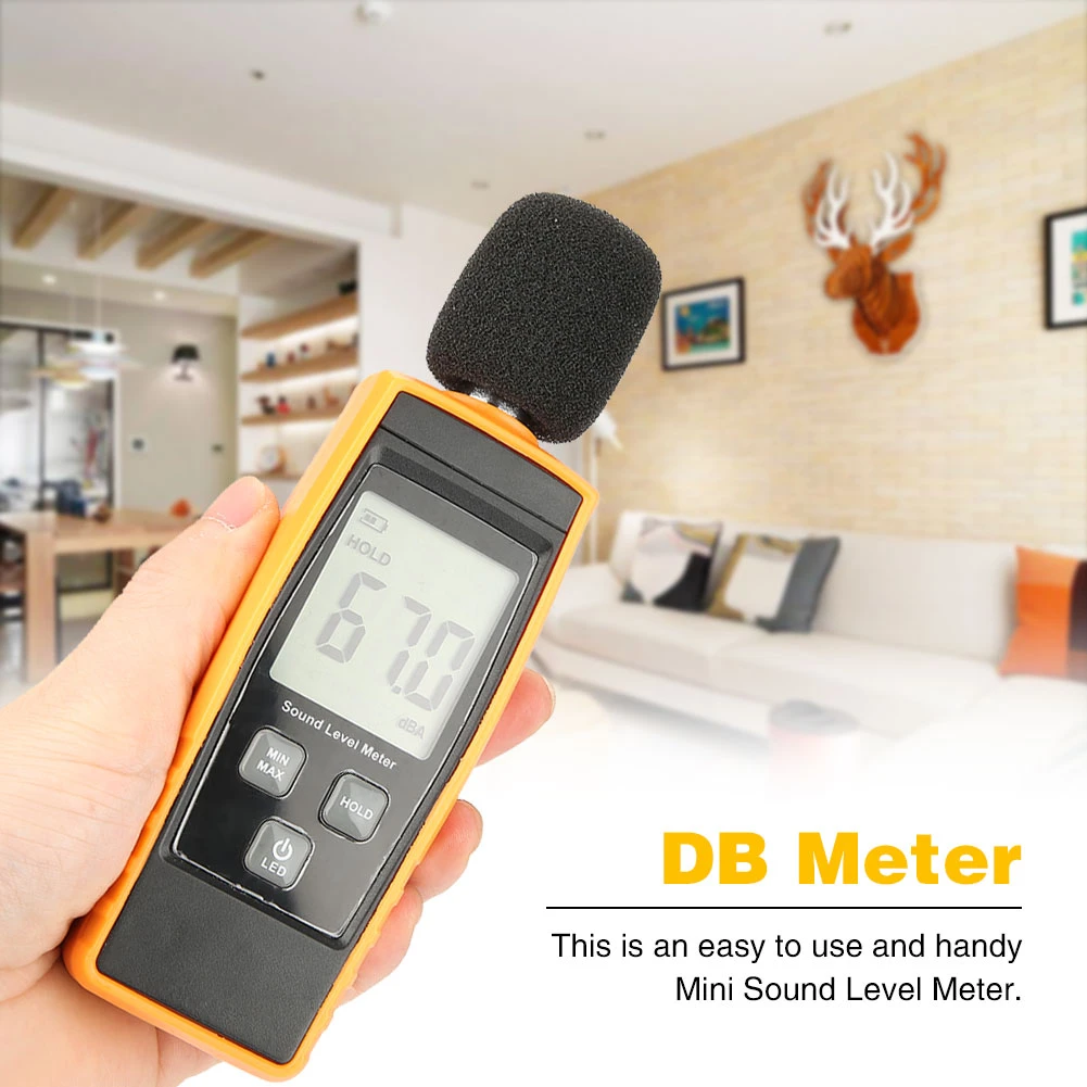 GM1359 Digital LCD Mini Sound Level Meter DB Meter Environmental Noise Tester for Noise Pollution Monitoring/Home Theater Setup/Health and Safety Compliance/Vehicle Noise Testing Noise Tester GM1359 Digital LCD Mini Sound Level Meter DB Meter Environmental Noise Tester for Noise Pollution Monitoring/Home Theater Setup/Health and Safety Compliance/Vehicle Noise Testing Noise Tester