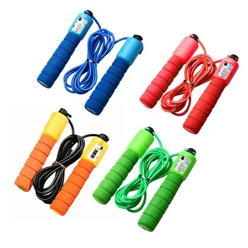 

1PC Counting Skipping Adult Figure Skipping Length Can Be Adjusted Automatic Counting Meter Flexible Soft Plastic Rope