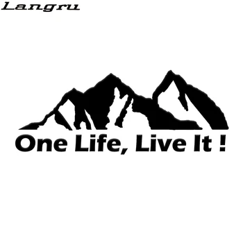 

Langru 15*5.9cm One Life Live It Offroad Offroader Mountain Silhouette Vinyl Decals Sticker Car Accessories Jdm
