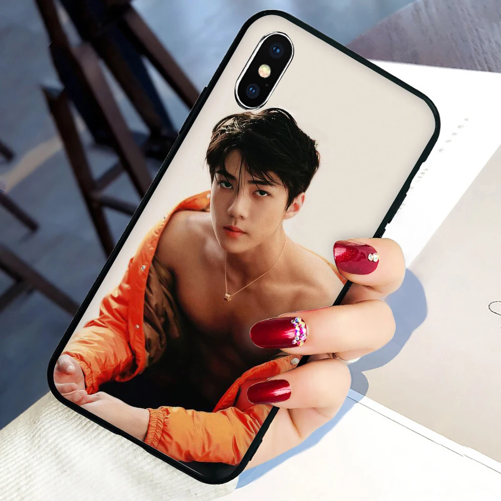 

EXO sehun Soft Silicone phone cover case for iphone 5 5S SE 6 6S 7 8 plus X XR XS 11 Pro Max
