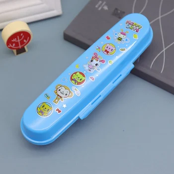 

Box Only Healthy Cartoon Student Food Tableware Fork Spoon Chopsticks Storage Box Children Portable Travel Box