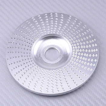 

100mm Silver Grinding Wheel Wood Sanding Carving Shaping Disc Metal Fit For Angle Grinder