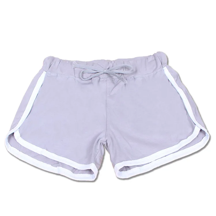 Brand Fashion Summer Women Shorts Leisure Elastic Waist Women Shorts Female Casual Yo-Ga Short Feminino - Цвет: Серый