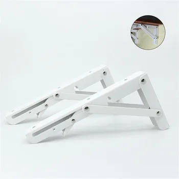 

2PCS Triangle Folding Angle Bracket Heavy Support Adjustable Wall Mounted Bench Table Storage Shelf Bracket Furniture Hardware