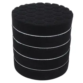 

6inch (150mm) Black Polishing Pad Dual Action Polishing Pad Sponge Buff Polishing Pad Kits For Car Polisher Pack of 5Pcs--Finish