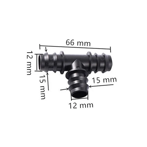 1/2" 3/4" Garden hose tee water splitter elbow plug End 16mm Barbed Pipe connector Port Tee Elbow Irrigation Water Connector 