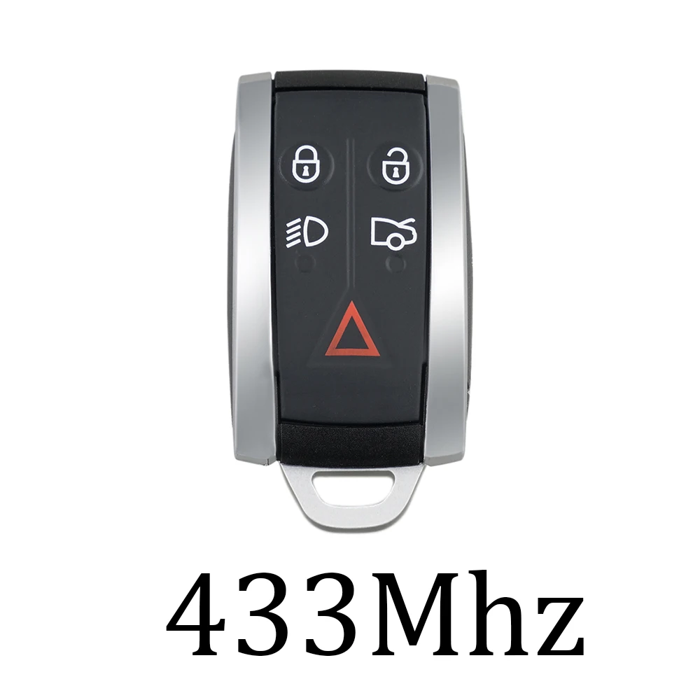 GORBIN 433 МГц 5 кнопок умный дистанционный брелок KR55WK45694 KR55WK49244 для Jaguar XF XFR XK XKR 2009-2013 - Количество кнопок: 433Mhz Remote key