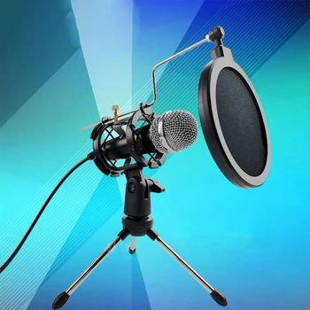 

Mini Condenser Microphone Set Mobile Phone Live Broadcast 3.5mm Jack Microphone for Computer Recording Broadcasting