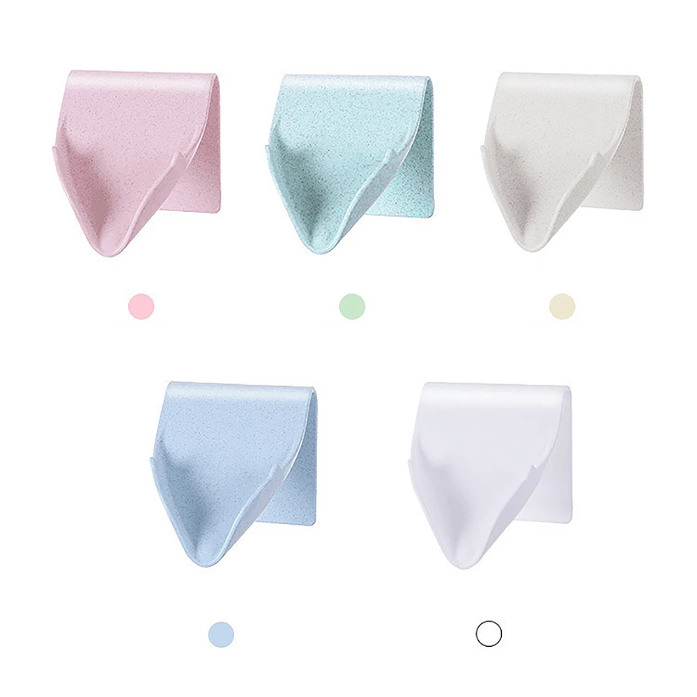 

Sucker Soap HolderPunch-Free Drain Soap Box Dish Bathroom Organizer Storage Box Plastic Tray Holder Container Wall-Mounted