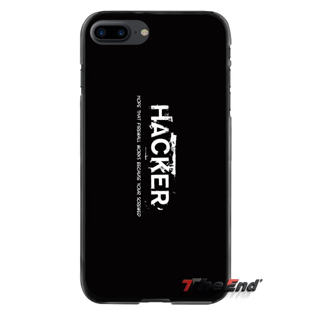Linux Hacker для Apple iPhone 4 4s 5 5S 5C SE 6 6S 7 8 Plus X iPod Touch 4 5 6 Аксессуары чехлы для телефонов