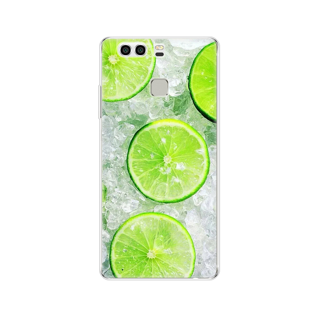 phone case for huawei P9 LITE PLUS 2016 soft tpu silicon back cover 360 full protective printing transparent coque