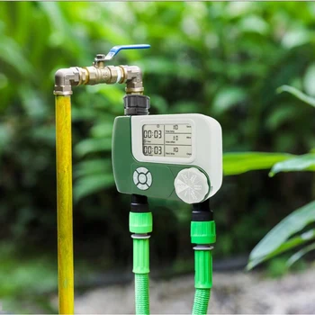 

Garden Watering Timer Automatic LCD Display Timing Waterer Waterproof Sprinkler Nozzle System Outdoor Irrigation Timer