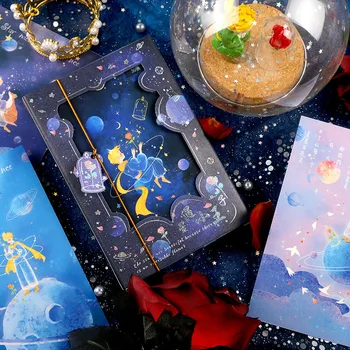 

30PCS/LOT Prince And Stars DIY Paper Bookmarks Gift Creative Post Cards Message Card Free Shipping