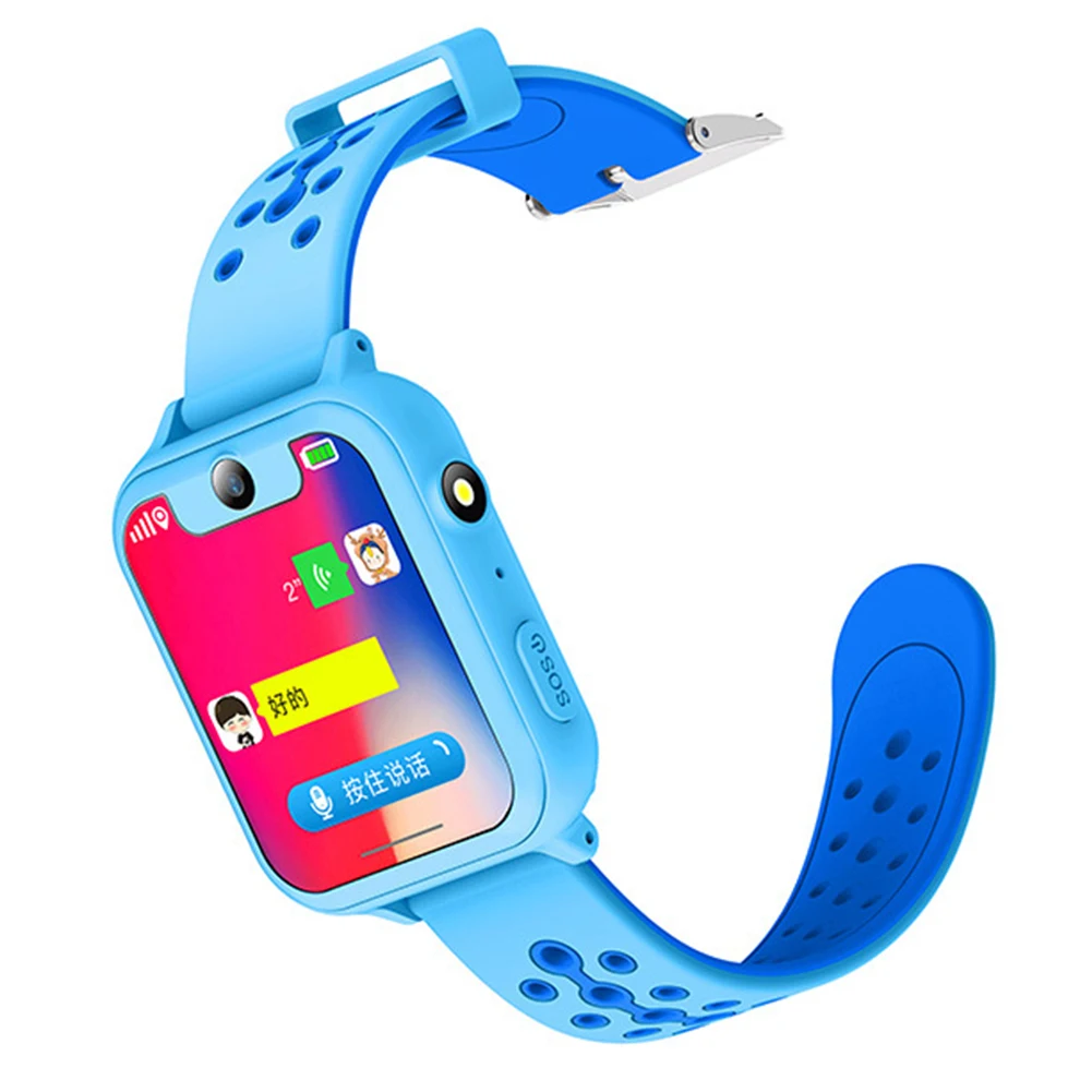 S6 приложение поддерживает дату gps многофункциональный водонепроницаемый Фотография Портативный Дети Смарт часы игры телефонный звонок анти потеря практичный - Цвет: Синий