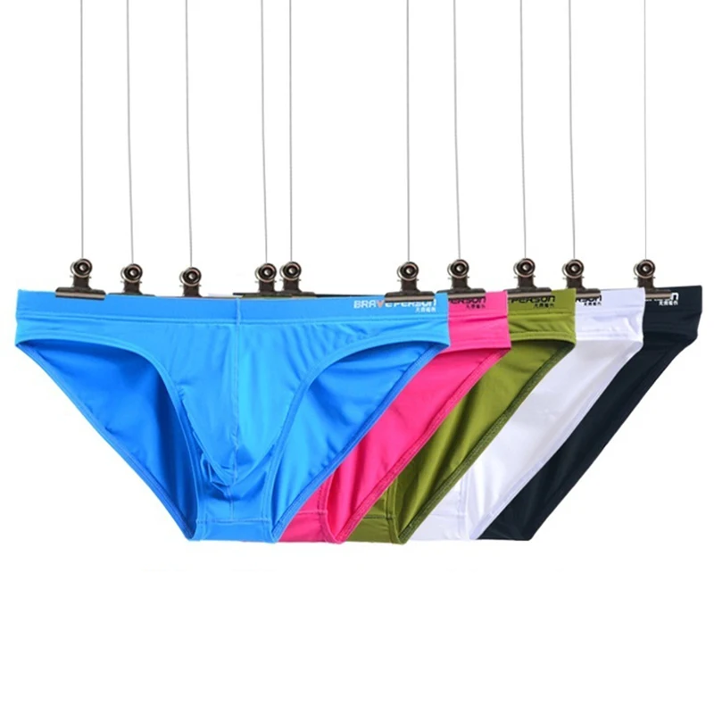 Men's Underwear Low Waist Briefs Breathable Briefs Sexy Bikini